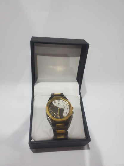 Time One Luxury Arabic Dial Stainless Steel Wrist Watch