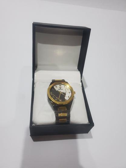 Time One Luxury Arabic Dial Stainless Steel Wrist Watch