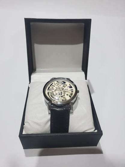 TIME ONE Luxury Skeleton Dial Men's Analog Wrist Watch