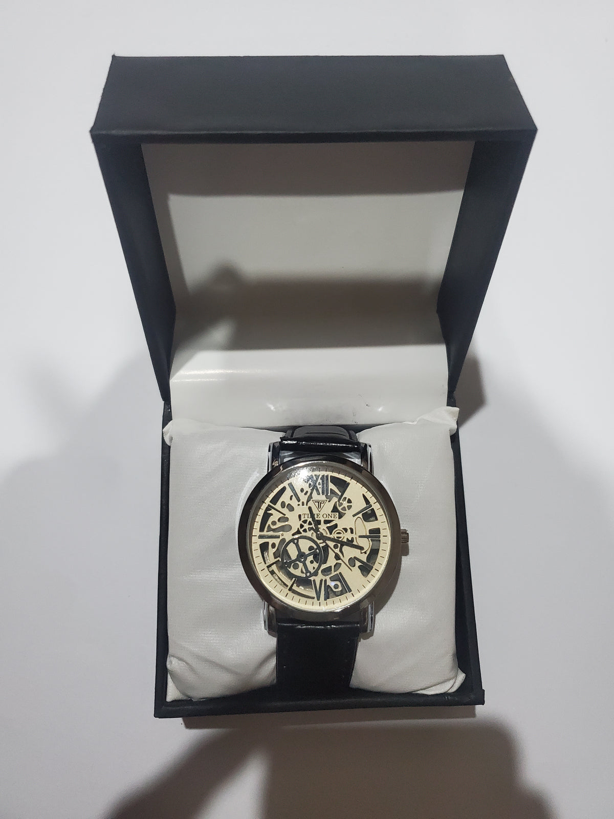 TIME ONE Luxury Skeleton Dial Men's Analog Wrist Watch