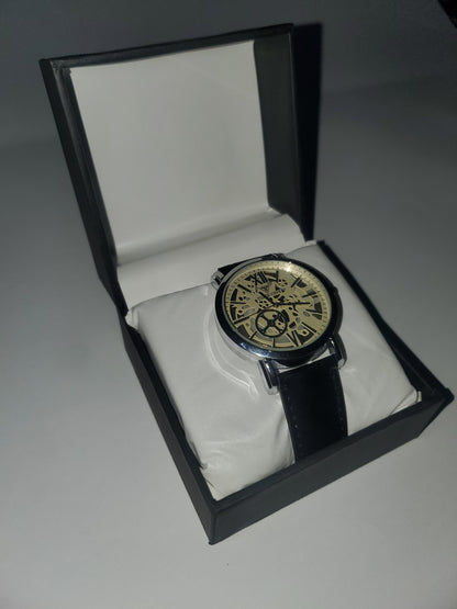 TIME ONE Luxury Skeleton Dial Men's Analog Wrist Watch