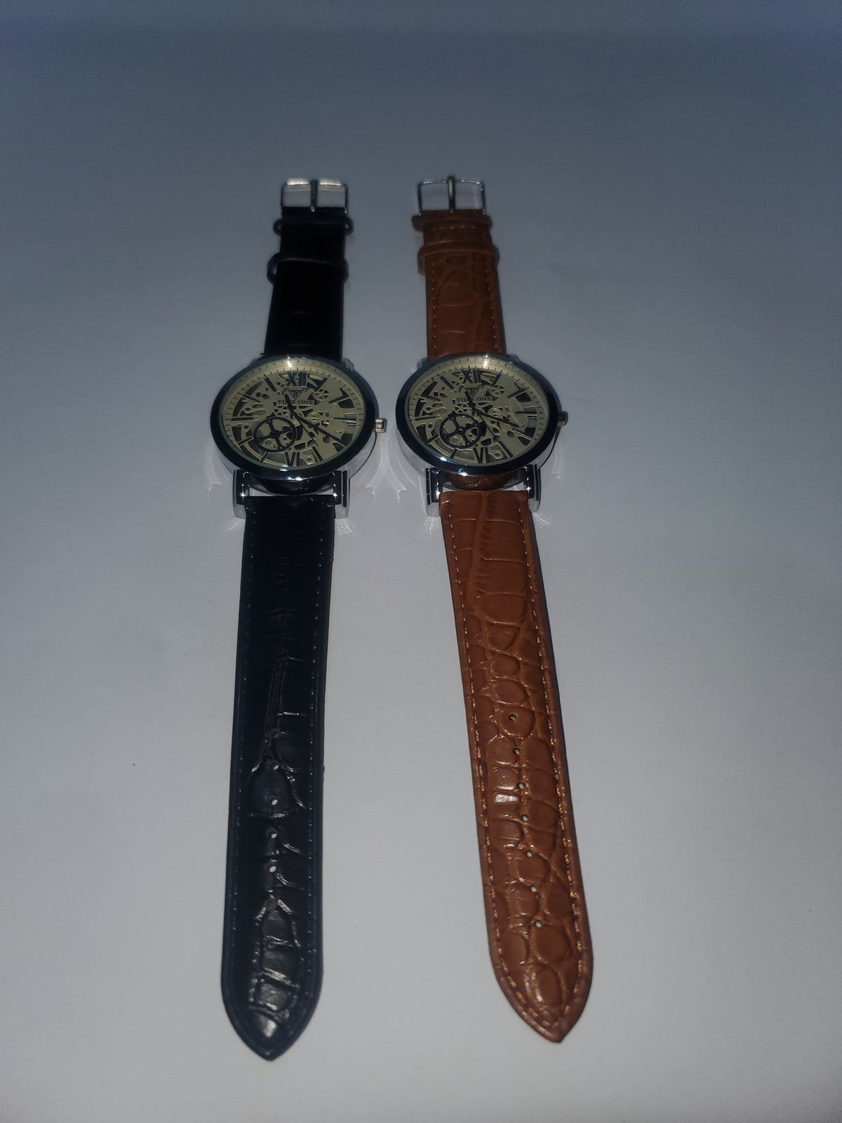TIME ONE Luxury Skeleton Dial Men's Analog Wrist Watch