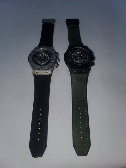 HB Luxury Chronograph Style Men's Wrist Watch