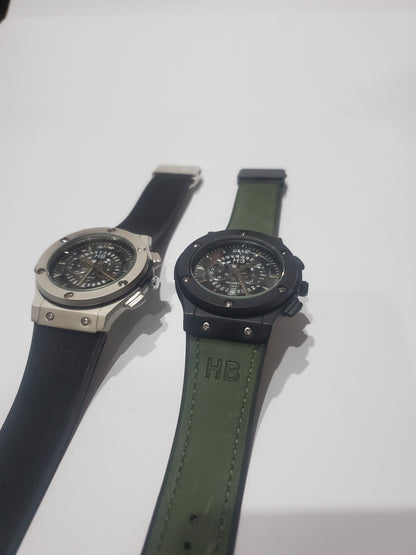 HB Luxury Chronograph Style Men's Wrist Watch