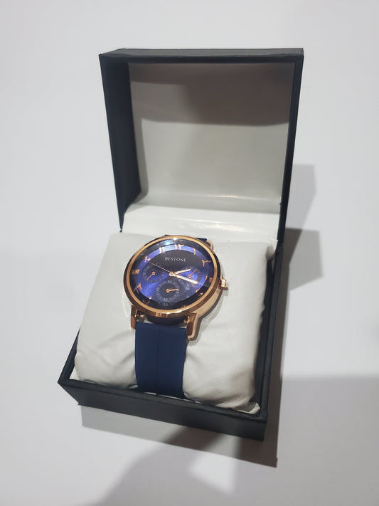 BESTONE Premium Casual Silicone Strap Quartz Watch