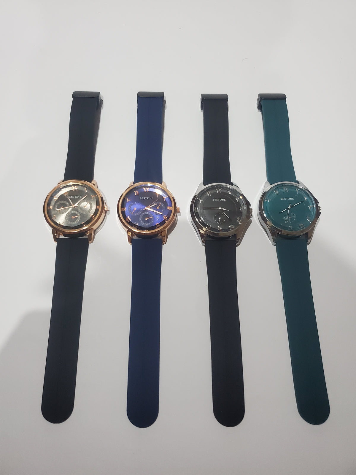 BESTONE Premium Casual Silicone Strap Quartz Watch