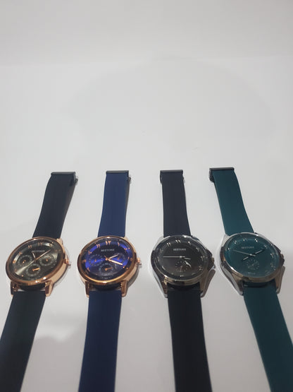 BESTONE Premium Casual Silicone Strap Quartz Watch