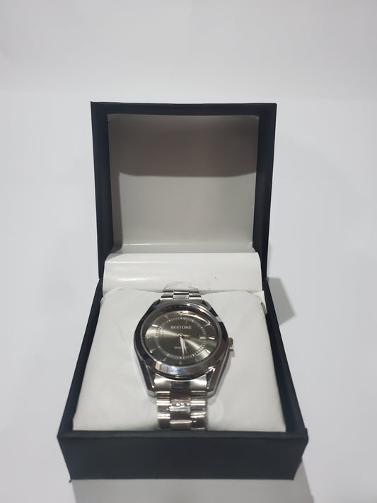 BESTONE Luxury Stainless Steel Men's Quartz Wrist Watch