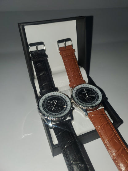 Bestdon Men's Classic Leather Strap Analog Watch with Gift Box